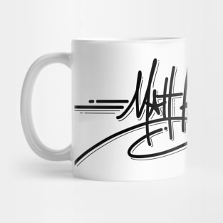 MattKetmo Signature Graffiti White T-Shirt Mug